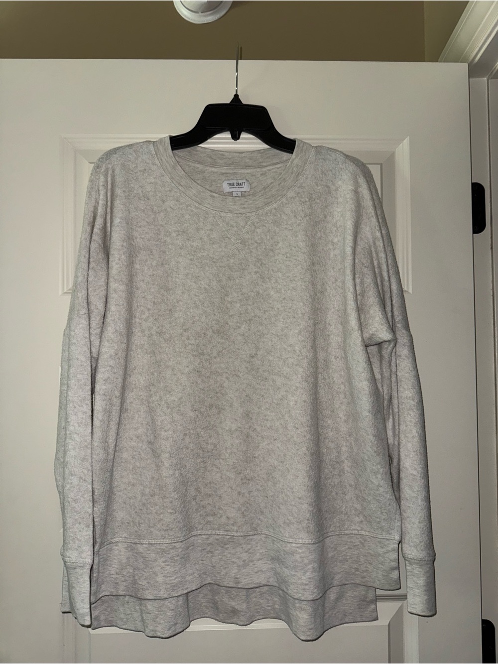 True Craft Crewneck Sweatshirt in Light Gray